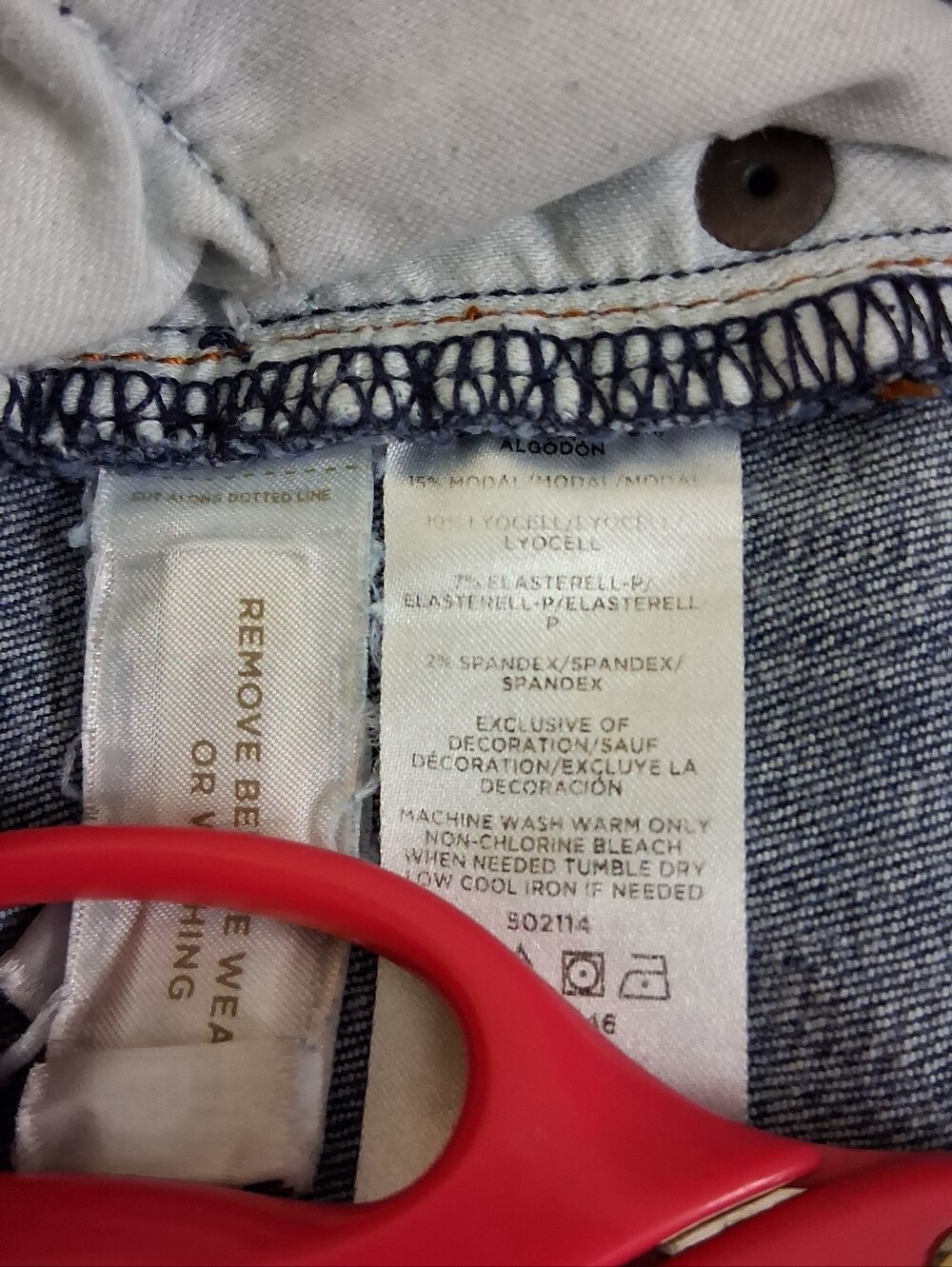 Loft Women Modern Skinny Cropped Denim De Jeams Size 2 - Picture 7 of 7